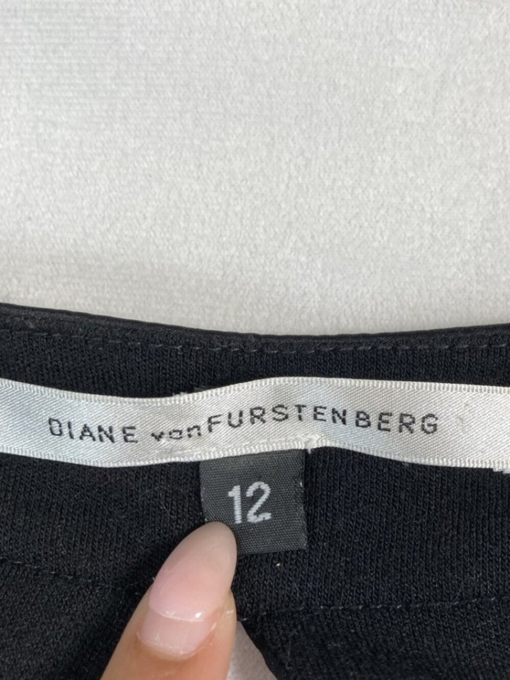 Diane Von Furstenberg Wrap Open Back Dress Black Size 12 - Picture 3 of 12